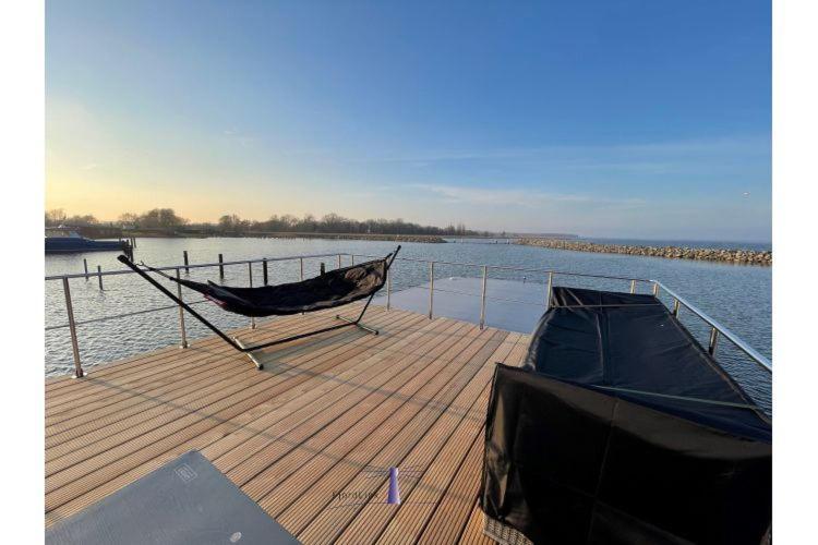Hausboot Fjord Haven Mit Biosauna In Barth Luaran gambar